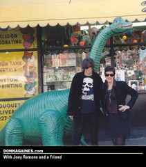 Donna at a Joey Ramone memorial
